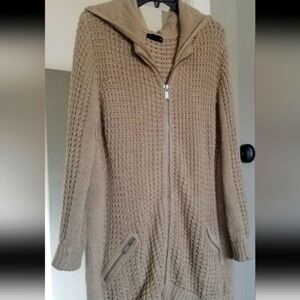 Trouve Hooded Long Sleeve Sweater Size Large
